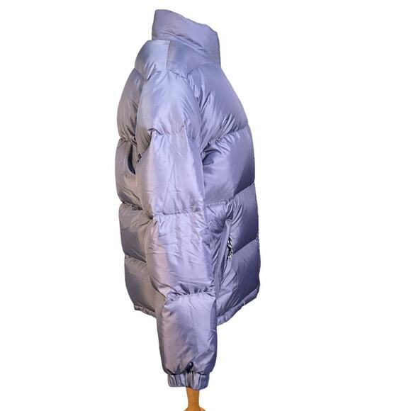 L.L.Bean Purple White reversible Down Puffer women’s Large Retro from 1990’s - Picture 8 of 16